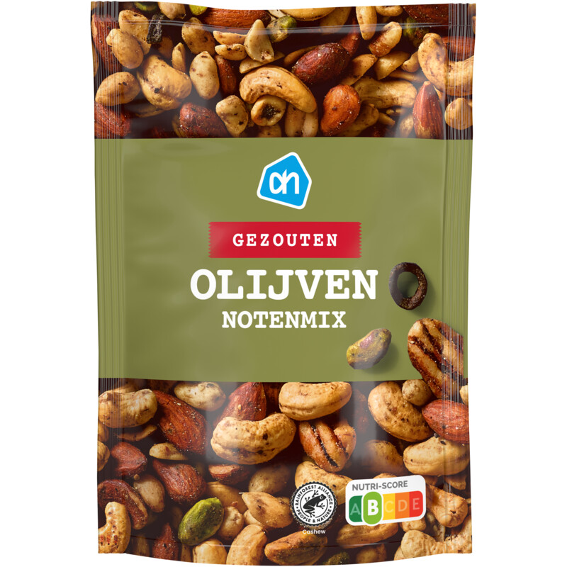 AH Gezouten olijven notenmix