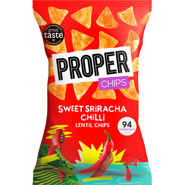 Proper Sweet Sriracha Chilli Lentil Chips