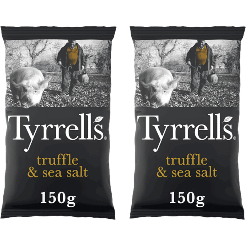 Tyrrells Chips truffle & sea salt 2-pack