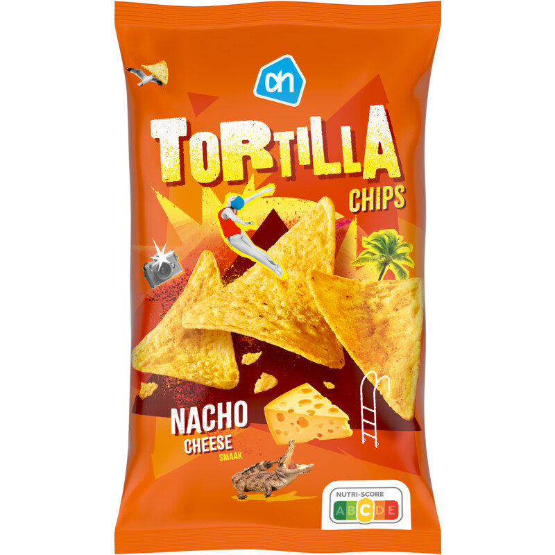 AH Tortilla chips nacho cheese flavour