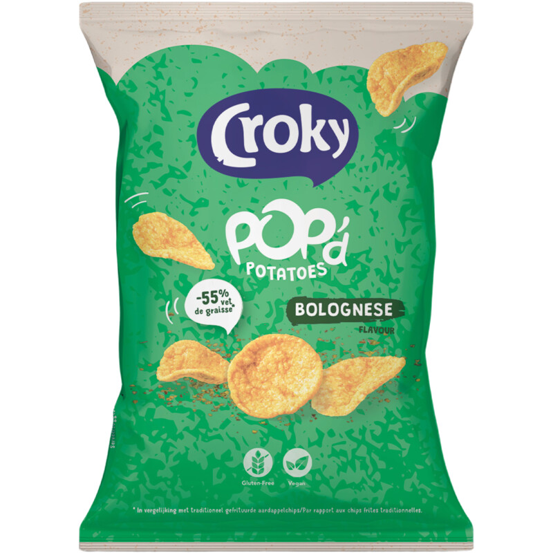 Croky Pop'd potatoes bolognese