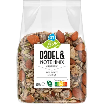 AH Biologisch Dadel & notenmix ongebrand
