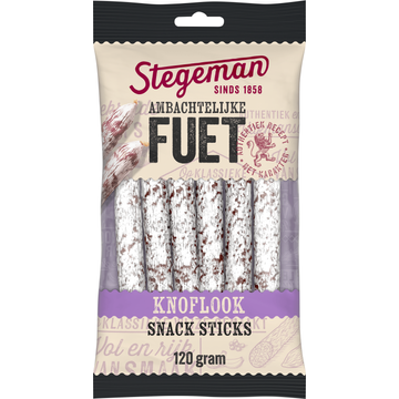 Stegeman Ambachtelijke fuet sticks knoflook