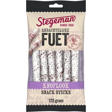Stegeman Ambachtelijke fuet sticks knoflook