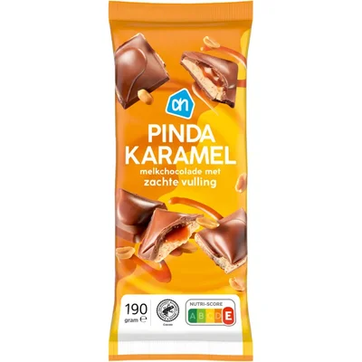 AH Reep melkchocolade pinda karamel