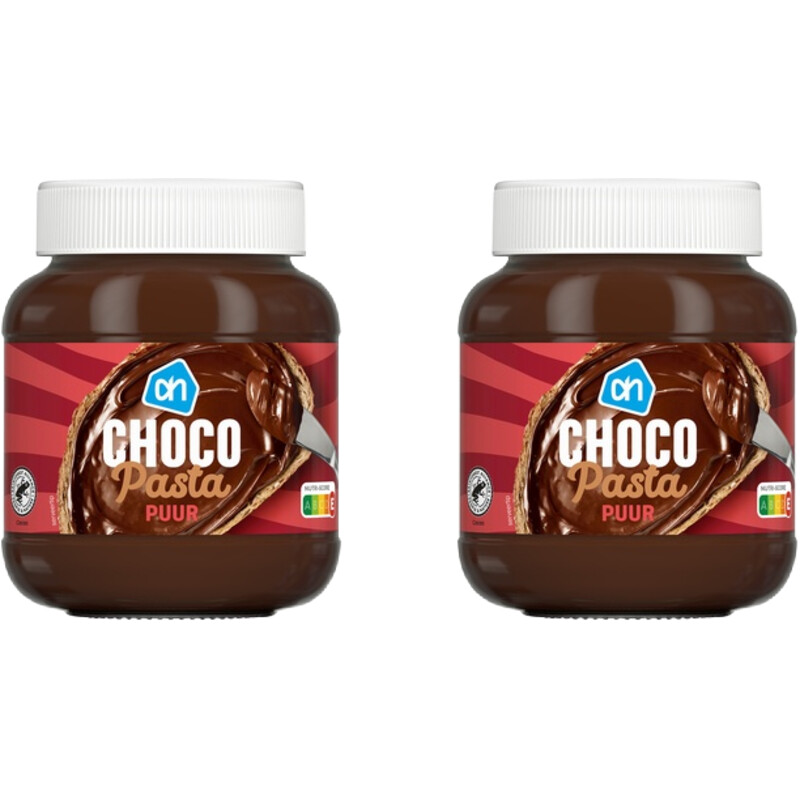 AH Chocoladepasta puur 2-pack