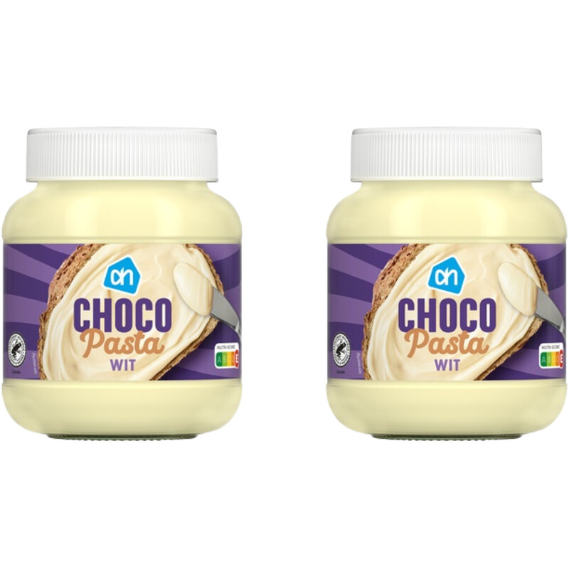 AH Chocoladepasta wit 2-pack