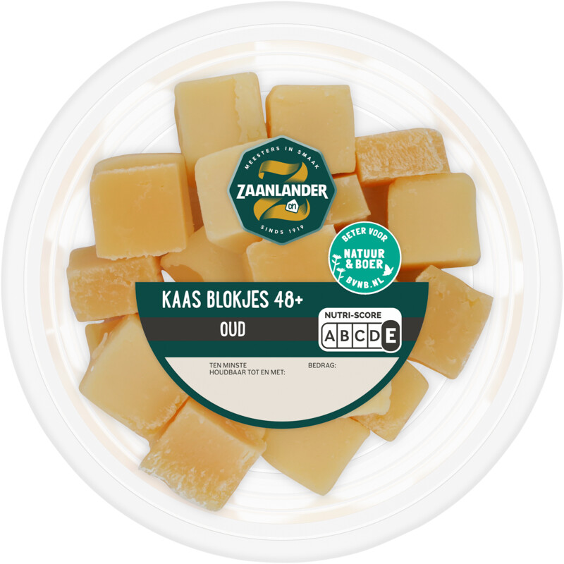 AH Zaanlander Kaasblokjes oud 48+