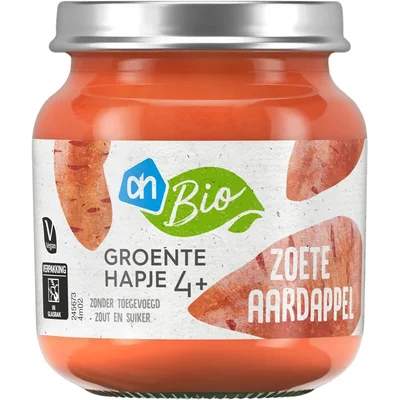AH Biologisch Groentehapje zoete aardappel 4m+