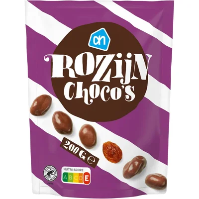 AH Rozijn choco's