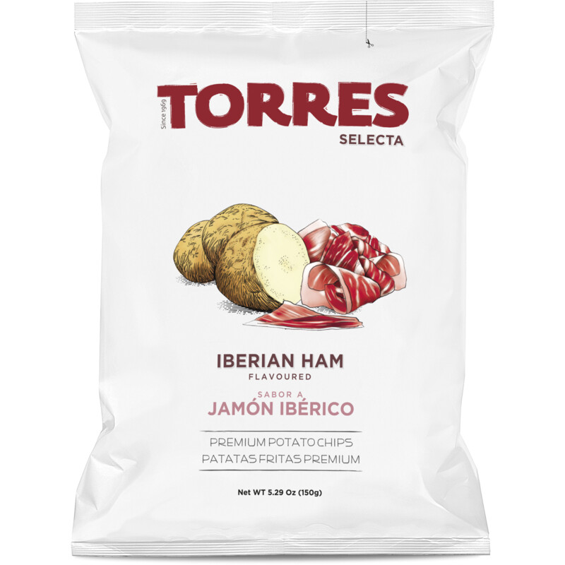 Torres Premium potato chips Iberian ham