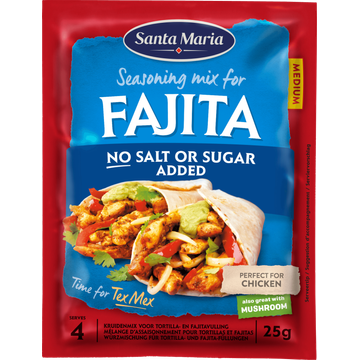 Santa Maria Kruidenmix fajita no salt or sugar