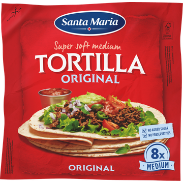 Santa Maria Tortilla wraps organic bio 8x medium