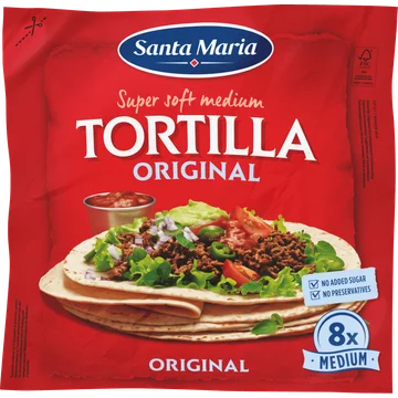 Santa Maria Tortilla wraps organic bio 8x medium