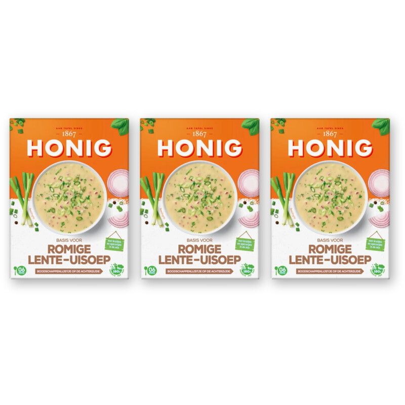 Honig Basis voor romige lente-uisoep 3-pack