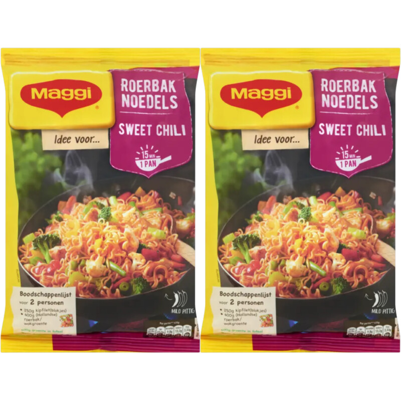 Maggi Stir-fry noodles sweet chili 2-pack