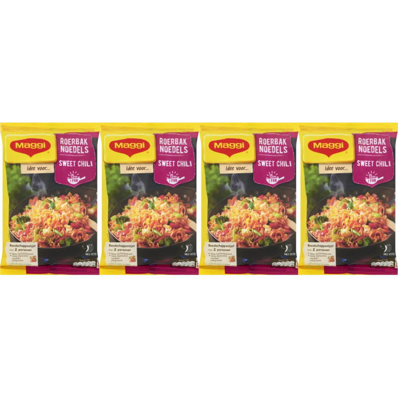 Maggi Stir-fry noodles sweet chili 4-pack
