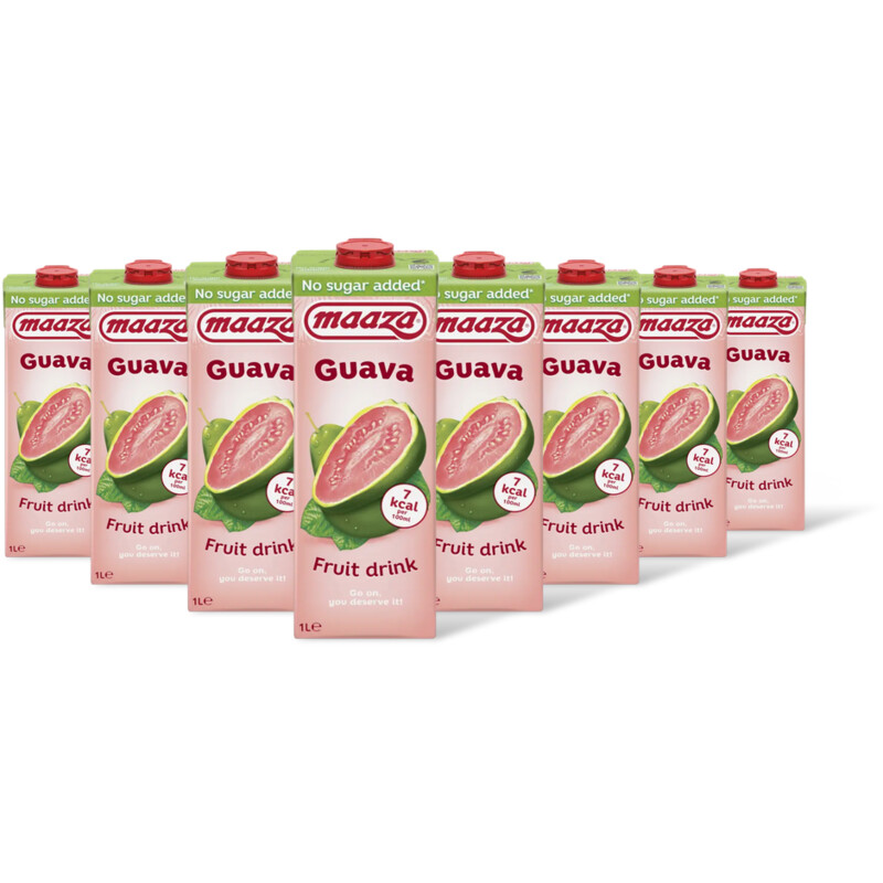 Maaza Guave fruit drink no sugar added 8-pack