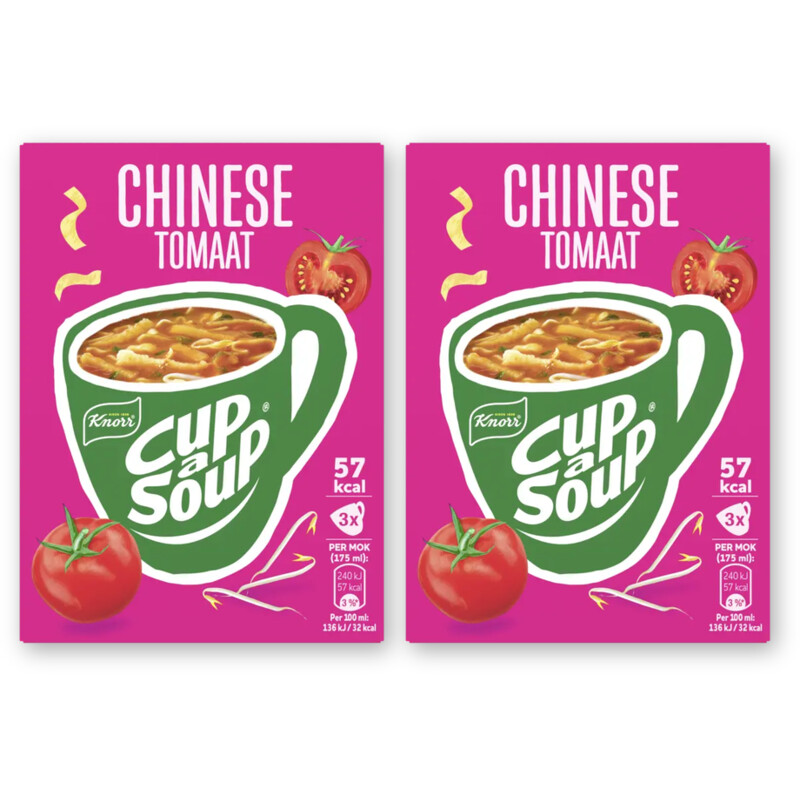Knorr Cup-a-soup Chinese tomaat 2-pack