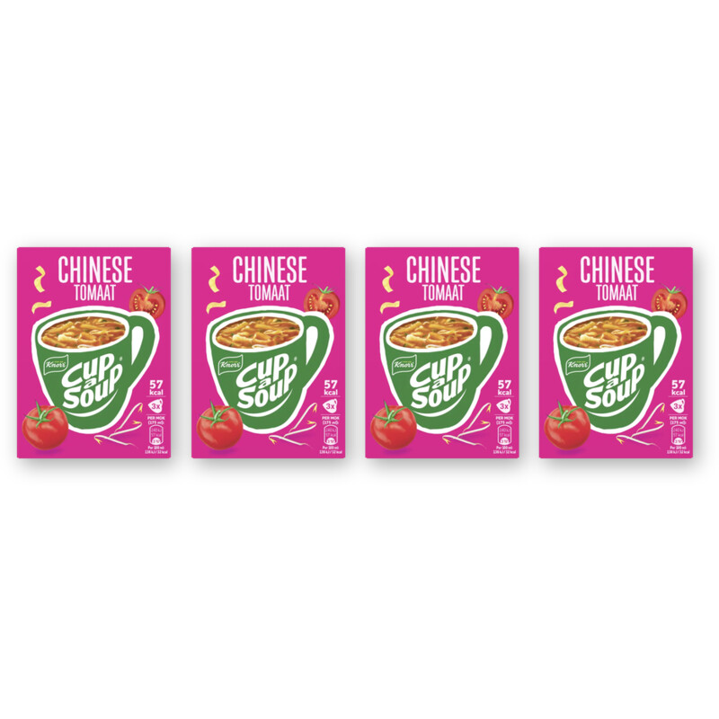 Knorr Cup-a-soup Chinese tomaat 4-pack