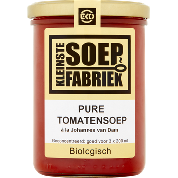Kleinste Soepfabriek Pure tomaten soep biologisch