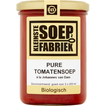 Kleinste Soepfabriek Pure tomaten soep biologisch