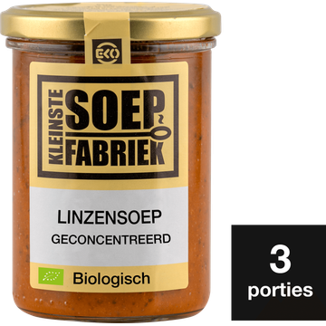 Kleinste Soepfabriek Linzensoep biologisch