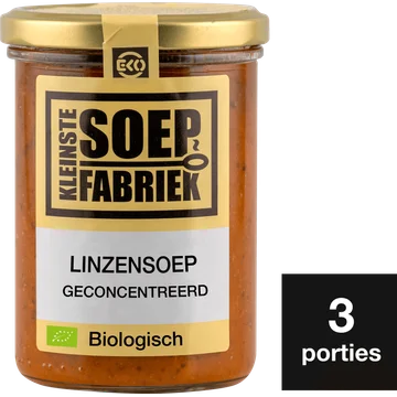 Kleinste Soepfabriek Linzensoep biologisch