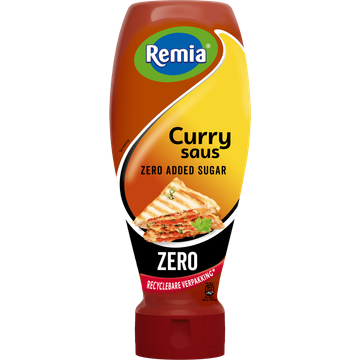 Remia Curry saus zero added sugar