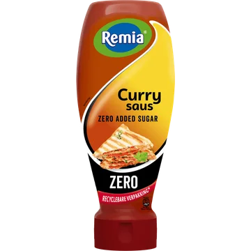 Remia Curry saus zero added sugar