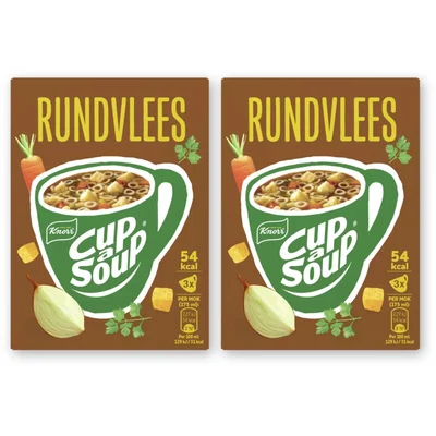 Knorr Cup-a-soup rundvlees 2-pack