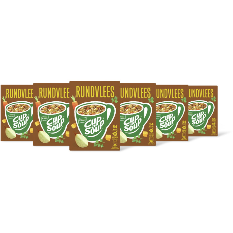 Knorr Cup-a-soup rundvlees 6-pack