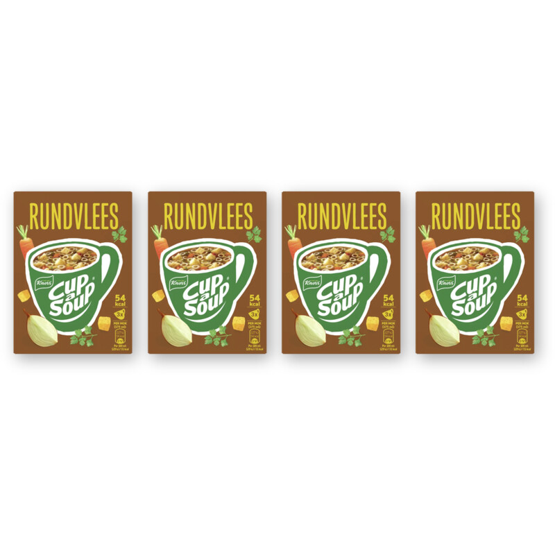 Knorr Cup-a-soup rundvlees 4-pack