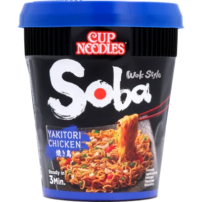 Nissin Soba cup noodles yakitori chicken