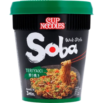 Nissin Soba cup noodles teriyaki