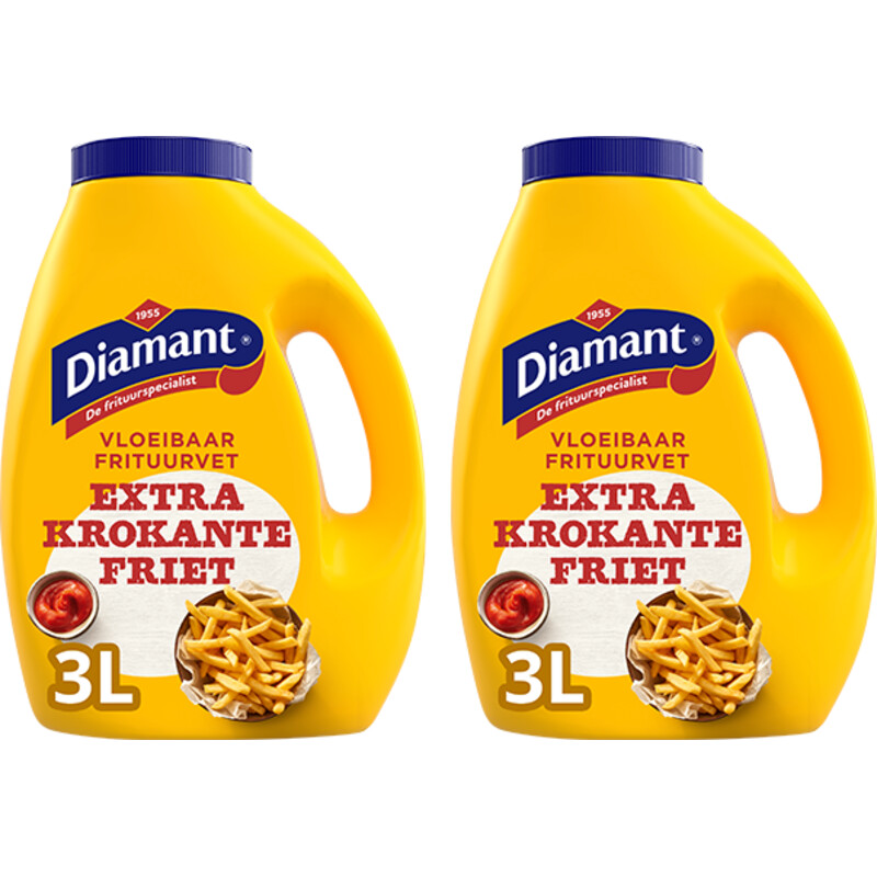 Diamant Extra krokante friet frituurvet 2-pack
