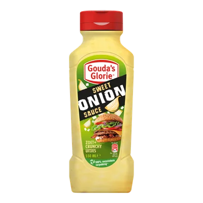Gouda's Glorie Sweet onion sauce
