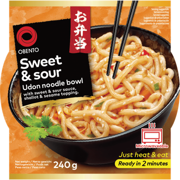 Obento Sweet & sour udon noodle bowl