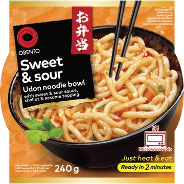 Obento Sweet & sour udon noodle bowl