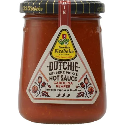 Kesbeke Dutchie hotsaus Carolina reaper