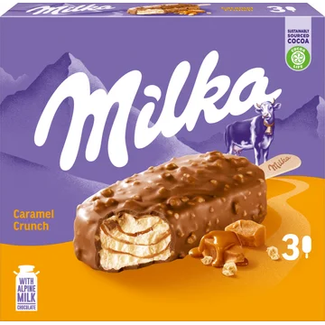Milka Chocoladereep Karamel 3-pack