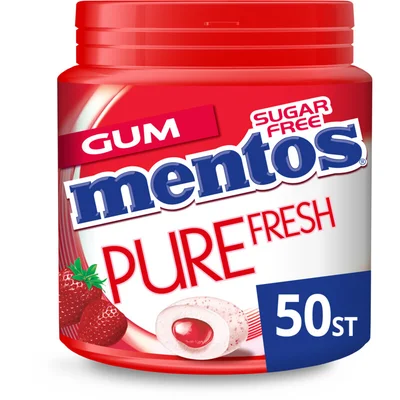 Mentos Gum Pure fresh aardbei