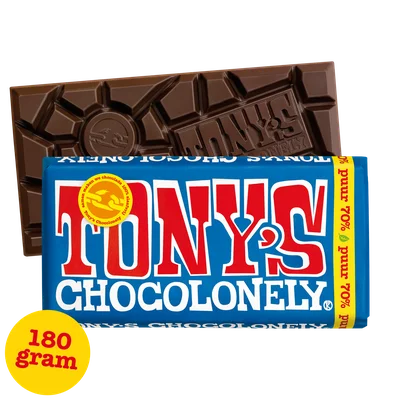 Tony's Chocolonely Reep puur 70%