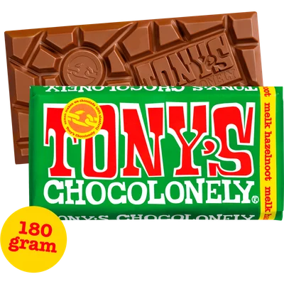 Tony's Chocolonely Reep melk hazelnoot