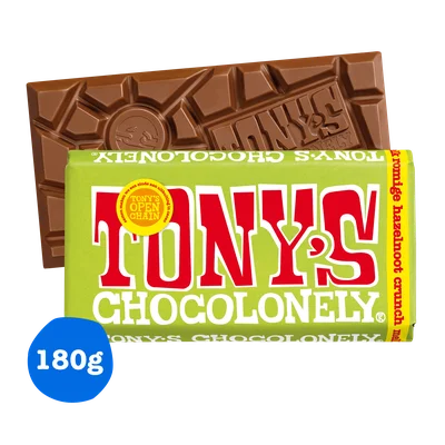Tony's Chocolonely Reep melk romige hazelnoot
