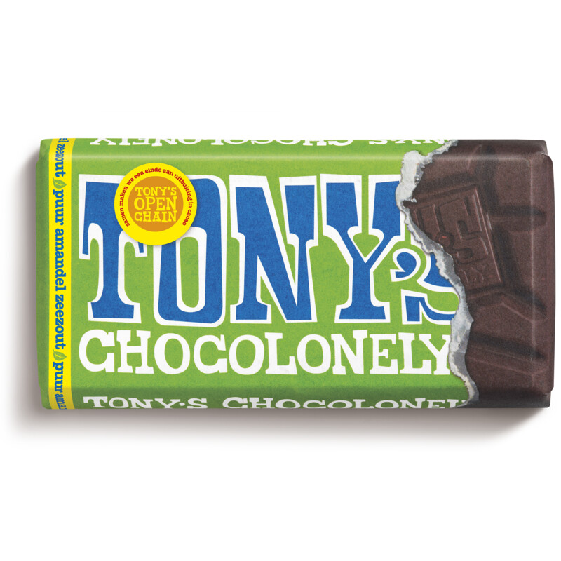 Tony's Chocolonely Reep puur amandel zeezout