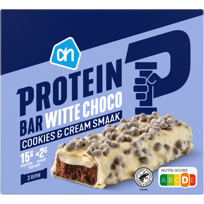 AH Proteïne repen witte choco cookies&cream
