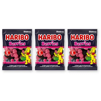 Haribo Berries 3-pack