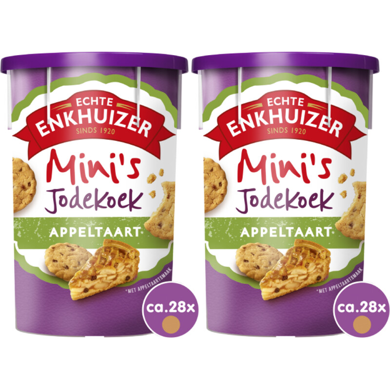 Echte Enkhuizer Mini's jodekoek appeltaart 2-pack