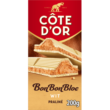 Côte d'Or BonBonBloc chocoladereep praliné wit